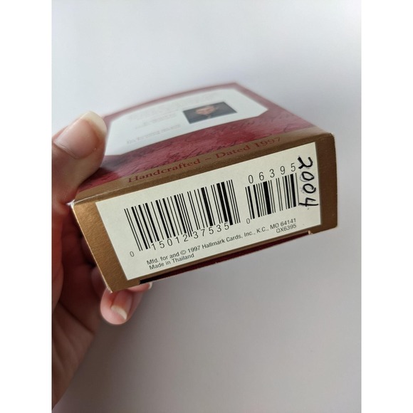 Snow Bowling - 1997 Hallmark Keepsake Ornament Bowling Pin Snowman with Pipe - Picture 5 of 5